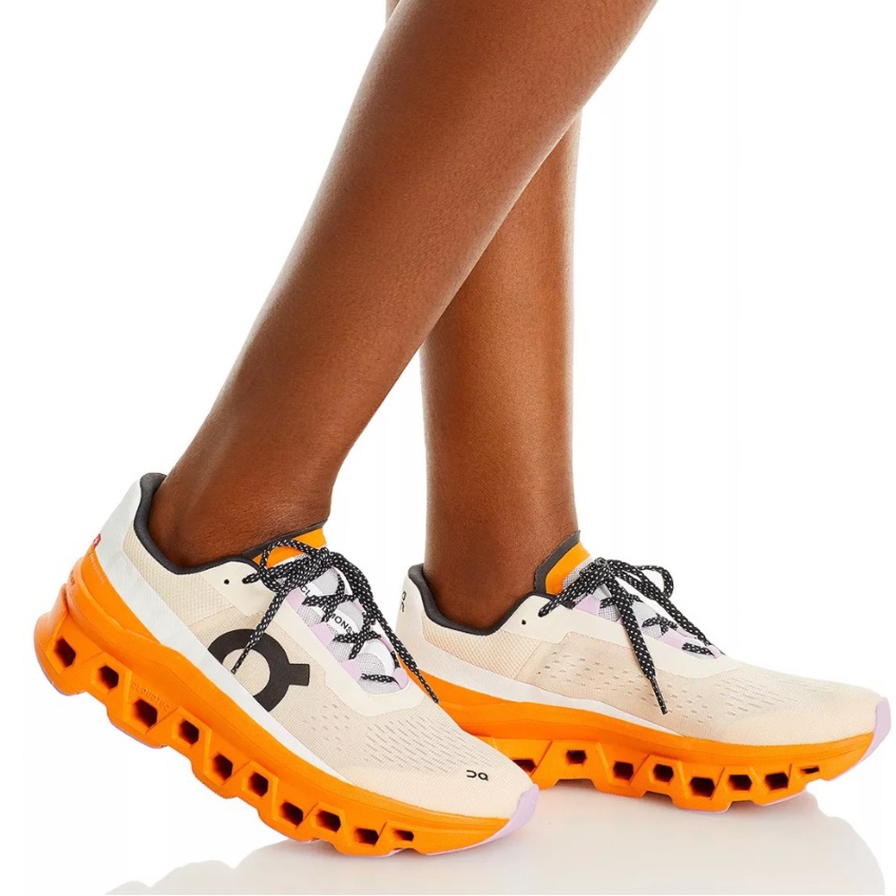 On Cloud Running Cloudmonster - Turmeric and Fawn - Like New!